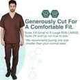 thumbnail image 3 of M&M SCRUBS Men Scrub Set, Men Medical Uniforms 102 (Chocolate, XXX-Large), 3 of 5