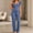 Blue women's 2 piece pajama set a1, variant on sdhkgrrt Women's 2 Piece Pajama Set Square Neck Ruffle Sleeve Pullover Wide Leg Pants Matching Lounge Outfit Casual Solid Sleepwear Comfy Fall Winter Tracksuit, Blue XL
