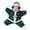 Mint Green, variant on Baby Boys Girls Elf Hooded Fleece Jumpsuit, Full Body Plush Jumpsuit with Belt Details, Soft Warm Winter Jumpsuit for Infant Christmas Holiday Outfit (Mint Green, 3 Months)