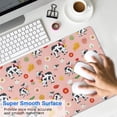 thumbnail image 4 of Long Mouse Pads for Desk,Pink Cow Flower Cow Pattern Desk Mats on Top Of Desks, Desk Mouse Pad Extra Large with 3mm Non-Slip Base and Stitched Edge for Gaming,Office,Work,Home 31.5"x15.7", 4 of 6