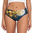 thumbnail image 1 of Balery Moonlit Golden Tree Peacock Ropa Interior de Algodón para Mujer con Dibujo – Braguitas Cómodas y Elásticas, Estilo Clásico-X-Large, 1 of 6