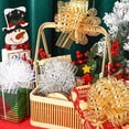 thumbnail image 3 of HAOAN 10 Pieces Pull Wrapping Bow Large Organza Gift Pull Bows with Ribbon for Wedding Gift Baskets (Dark Blue  7 Inch), 3 of 8