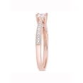thumbnail image 3 of Everly Women's Created Sapphire and Diamond Rose Gold Plated Engagement Ring, 3 of 6