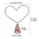 thumbnail image 2 of Árboles de Navidad de la Cima de la Mesa con Luces 3 Pies Árbol Romántico en Forma de Corazón con Luces Led Luz Roja Brillante Decoración de Día de San Valentín Árbol de Uso Múltiple para Bodas de Nav, 2 of 8