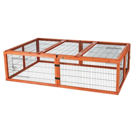 UPC: 4011905622828 | TRIXIE Weatherproof Outdoor Large Small Animal Cage and Run Extension w-Hinged Roof Brown