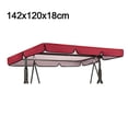 thumbnail image 1 of Outdoor Swing Chair Canopy Courtyard Waterproof And Dustproof Swing Sunshade Red 142x120x 18cm, 1 of 9