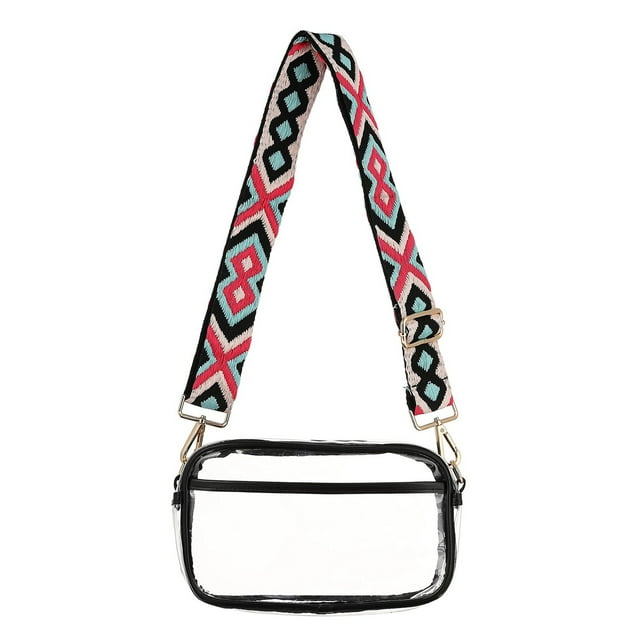 Sac Transparent pour Événements de Stade Sac à Main Matelassé Transparent pour Rangement Cosmétique