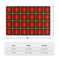 thumbnail image 4 of XMXT Indoor Area Rug Mat, Red Plaid Christmas Print Non-Slip Polyester Bedroom Rugs for Living Room Home Decor, 36 x 24 inches, 4 of 9
