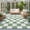Green, variant on Lemon Yellow Plaid Washable Small Entryway Area Rugs 2'x3', Modern Checkerboard Plaid Repeating Pattern Washable Throw Rug Non-Slip Sturdy Edge Binding Carpet for Front Door Floor Room Entry