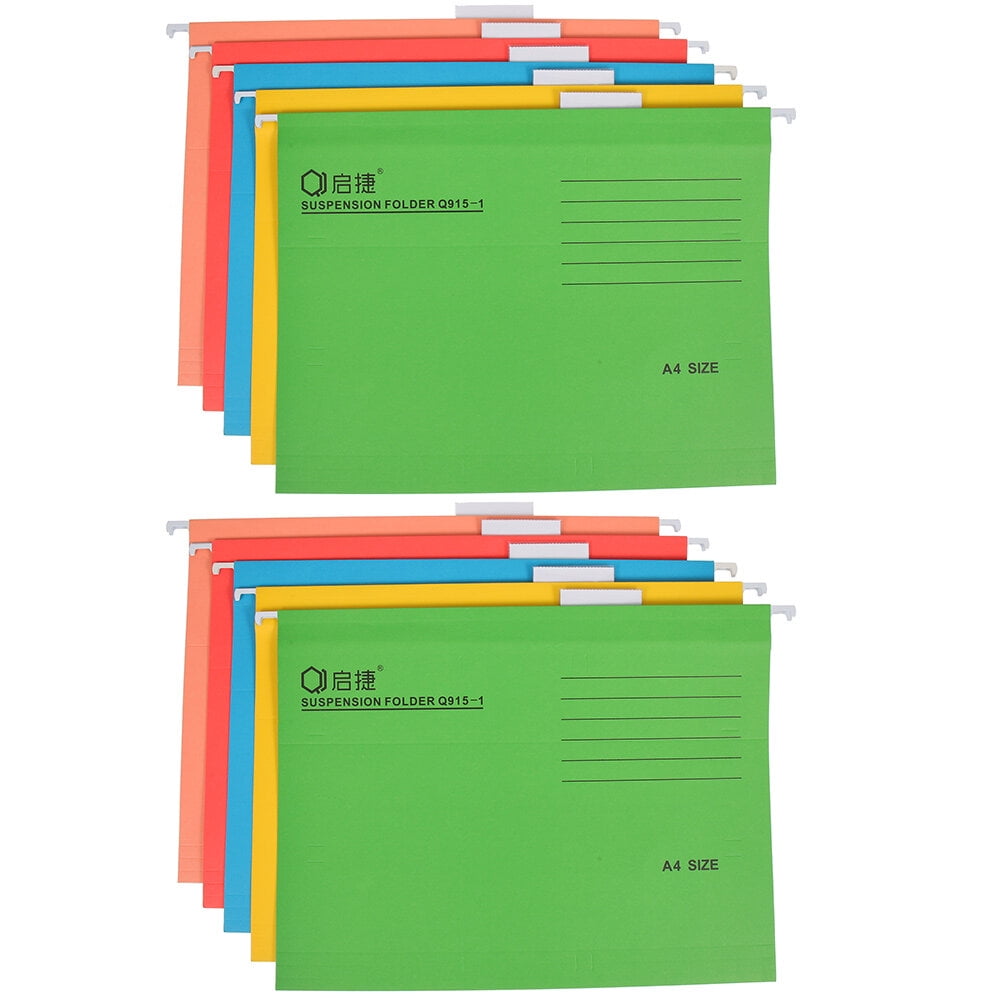10Pcs Hanging File Folders A4 File Holders Hanging File Organizers Office File Organizers