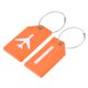 thumbnail image 1 of Etiquetas Etiquetas 9x5cm Silicona Identificador Tarjetero Etiquetas para Viaje Naranja Paquetes de 2, 1 of 7