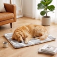 thumbnail image 5 of Thick Warm Pet Sleeping Mat for Dogs and Cats, All Season Polyester Bed Pad, White or Blue, Supportive Cushion for Crates, Sofas, Carriers and Home Comfort, 5 of 6