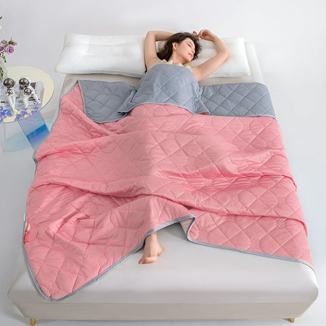 Product Category Blankets | Bed Cozy Lightweight Summer Throw with Ice Silk Tech for Refreshing Sleep | Soft