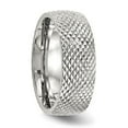 thumbnail image 4 of Stainless Steel Polished and Textured 8mm Band, 4 of 7