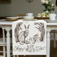 thumbnail image 5 of Binwennn Lace Runners for Tables Easter Table Runner Linen Bunny Print Home Tablecloth Holiday Party Table Decoration Tablecloth Mat G, 5 of 5