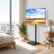 RTVR Universal Floor TV Stand for 32-60 inch TVs up to 88 lbs, Adjustable Swivel Mount Black Base Stand