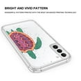 thumbnail image 2 of Cool Sea Turtle Clear Case for Samsung Galaxy S21,Aesthetic Art Design Case for Men Women,Unique Trendy Transparent TPU Bumper Case Cover, 2 of 5