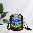 thumbnail image 3 of Bolso de hombro para mujer, patrón de peonía para viajes al aire libre, regalos para damas Púrpura Zulema Bolso de hombro para mujer, 3 of 8