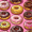 Cute Doughnuts Pattern, variant on FORMRS Travel Umbrella Folding Auto Open Close Windproof Rain UV Protection, Floral Easter Eggs