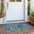 thumbnail image 6 of Addison Rugs Chantille Indoor/Outdoor Transitional Geometric Denim Washable Rectangle Rug, 1'8" x 2'6", 6 of 6