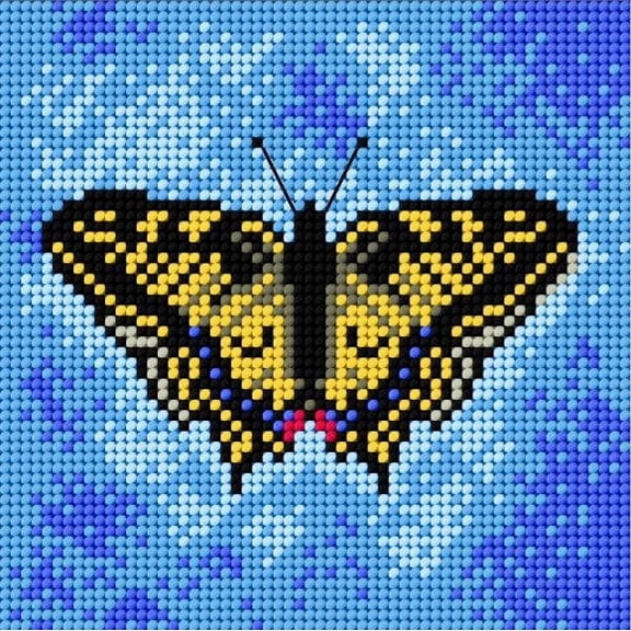 Gobelin canvas for halfstitch without yarn Butterfly