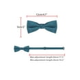 thumbnail image 3 of INSPIRE CHIC Men's Jacquard Adjustable Strap Pre-tied Bow Ties for Elegant Wedding Teal, 3 of 4