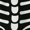 thumbnail image 6 of WERYOUNG Girls Boys Onesie Casual Skeleton Printed Long Sleeve Round Neck Halloween Jumpsuit Leisure Halloween Party One-Pieces,Black,0-3 Months, 6 of 8