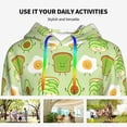 thumbnail image 6 of Hoodies for Women - Avocado And Toast Comfrt Colour Drawstring Women'S Fashion Hoodies & Sweatshirts, Fall Outfits Clothes for Women 2024 Pullover with Kangaroo Pocket, 6 of 7