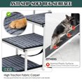 thumbnail image 4 of Escalera para perros Joyrally plegable de aluminio, ancha, 90,5 kg, 4 of 9