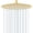 Brushed Gold, variant on Round Rainfall Shower , Stainless Rain Shower Heads with 90 Anti-Clog Nozzles, Wall or Ceiling Mount(8 inch, )