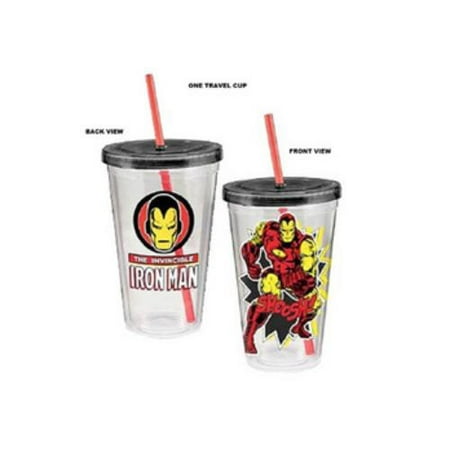 UPC 733966082901 product image for Marvel Iron Man 18 Oz Acrylic Travel Cup (Vandor, Llc) | upcitemdb.com