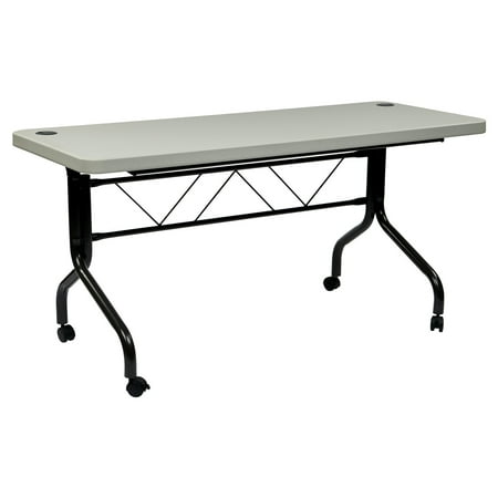 5' Resin Multi-Purpose Flip Table with Locking Casters,
