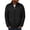Black, variant on Men's Solid Color Pocket Jacket with Zipper Closure & Mock Neck - Constructed from Soft Polyester for Lightweight Comfort, Practical Pockets for Casual Outings & Layering