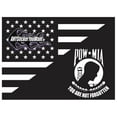thumbnail image 4 of AnyStickerYouWant - POW MIA You are Not Forgotten USA American Flag Vinyl Decal 2 Rear Sliding Window POW Flag Sticker Fits Any Truck or Vehicle 11"X 14.875", 4 of 7