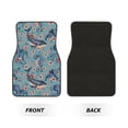 thumbnail image 2 of Lsque Tapis de Sol Imprimé Animaux sous-Marins et Fleurs 4 Pcs, Doublures en Caoutchouc Résistantes, Design Antidérapant, Protection Automobile Toutes Saisons, Véhicules, Voitures, Camions et SUV, 2 of 7