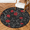 Multicolour 2, variant on CURLYOOT Round Rug 3ft Rooster Area Rug, Washable Circle Mat Non Slip Floor Carpet Mat, Farm Animal Soft Indoor Rugs for Entryway Living Room Dining Room Bedroom