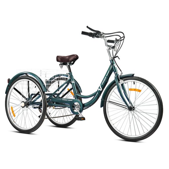 Velo Pliant TESUGN Tricycle 24 Pouces Pour Adultes 3 Roues, 7 Vitesses Velo Pliant TESUGN Tricycle 24 Pouces Pour Adultes 3 Roues, 7 Vitesses