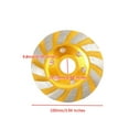 thumbnail image 2 of 4in Diamond Segment Grinding Wheel Angle Grinder Disc for Granite Stone Marble Masonry Concrete Cut, 2 of 7