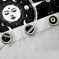 thumbnail image 4 of Feelyou Hippie Sun Moon Black Out Curtains, Mystic Western Constellation Curtains Pack of 2 (42x63 Each), Dreamy Stars Print Bedroom Curtains, Blackout Curtains Room Decor, 4 of 6