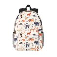 thumbnail image 1 of Lukts South American Animals Pattern 15 Inch Student Backpack, Waterproof Laptop Backpack with Adjustable Shoulder Straps, Lightweight Travel, Campus Backpack, Unisex, 1 of 6