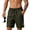 Army Green, variant on Men's Casual Athletic Shorts Quick-Drying Lightweight Suitable for Running,Gym and Fitness with Zippered Pockets Dark Blue L