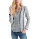 thumbnail image 2 of Blusa de gasa a rayas Lucky Brand Mujer Azul Pequeña, 2 of 2