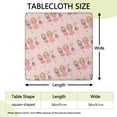 thumbnail image 2 of Doll Princess Pattern Square Fitted Tablecloth with Elastic Edge,Square Table Cover,Washable Elastic Table Cover for Home Kitchen Party Decor 36"x36", 2 of 6