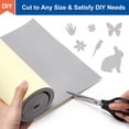 thumbnail image 3 of 3mm Thick Light Grey Self-Adhesive Eva Foam Roll 78.7x11.8 Inch Sticky Craft Foam Adhesive Backed Foam Roll DIY, 3 of 7