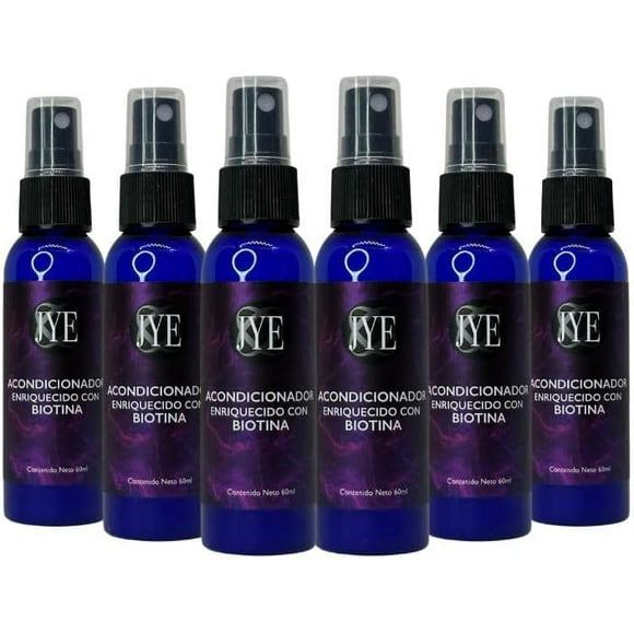 6 Botellas de Acondicionador de Biotina JYE Natural 60ml