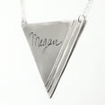 thumbnail image 6 of Personalized Engraved Handmade Triangle Name Necklace, 6 of 7