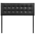 thumbnail image 3 of Hawthorne Collections Modern Vinyl Full Panel Headboard in Black, 3 of 7