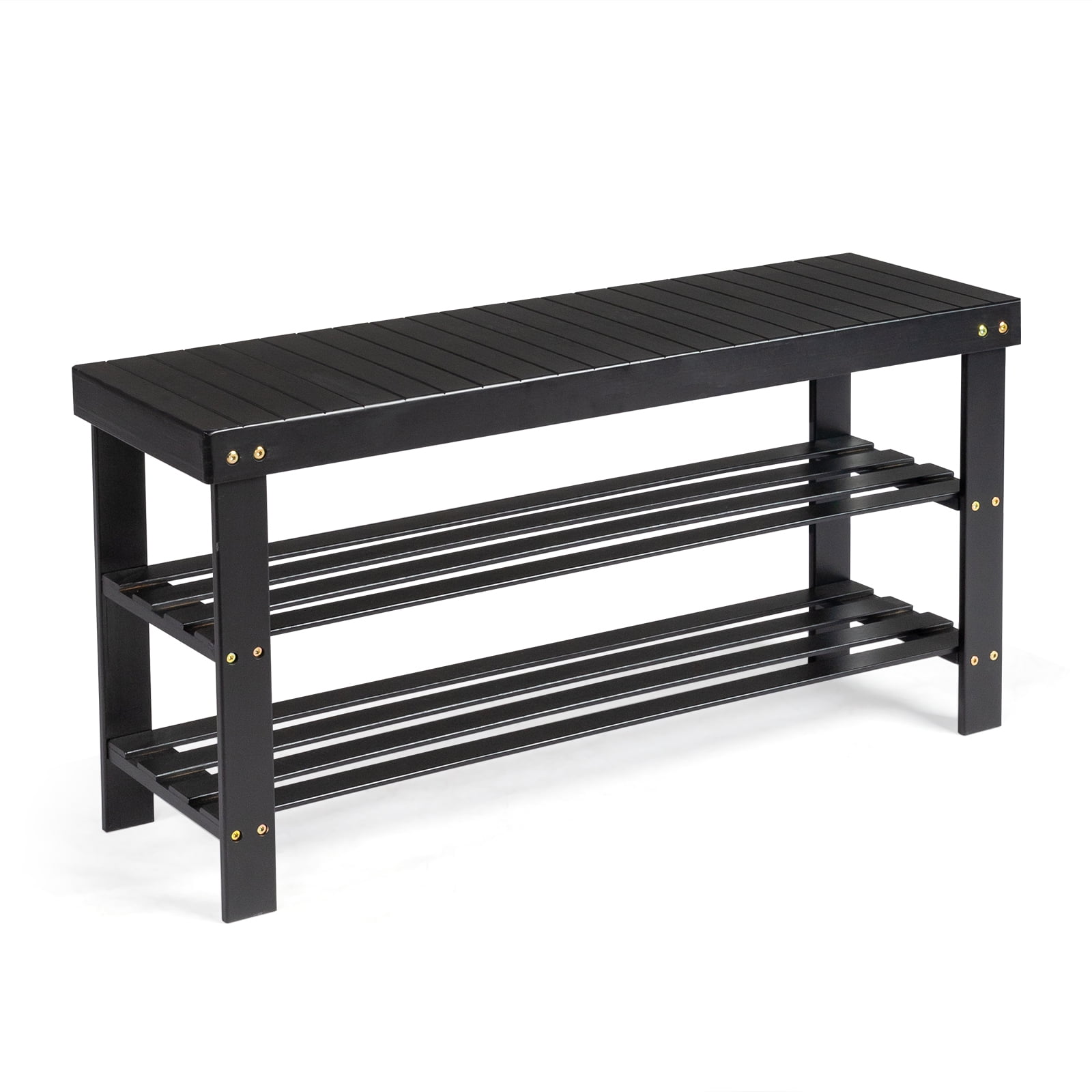 3 Tier Shoe Rack Seamless Top Bamboo