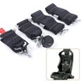 thumbnail image 2 of 3'' 4 Point Black Camlock Quick Release Racing Seat Belt Harness For Racing Car, 2 of 12