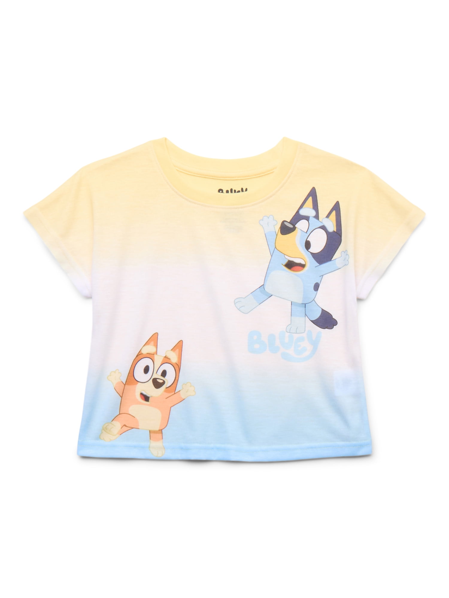Bluey Girls Top and Shorts Pajama Set, 2-Piece, Sizes 4-12